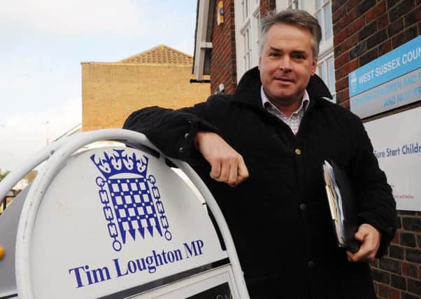 Tim Loughton at one of his street surgeries
