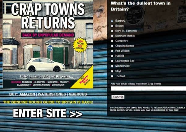 Crap Towns website