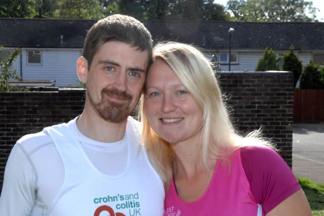 jpco-9-10-13 Natalie and Jack Chivers doing 18 marathons between them for Breast Cancer Care and Crohns and Colitis UK. (Pic by Jon Rigby)
