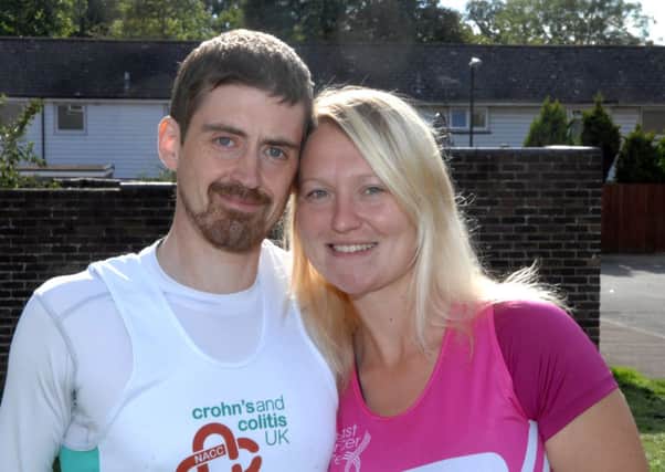 jpco-9-10-13 Natalie and Jack Chivers doing 18 marathons between them for Breast Cancer Care and Crohns and Colitis UK. (Pic by Jon Rigby)