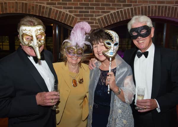 Guests at the St Catherine's Hospice masquerade ball