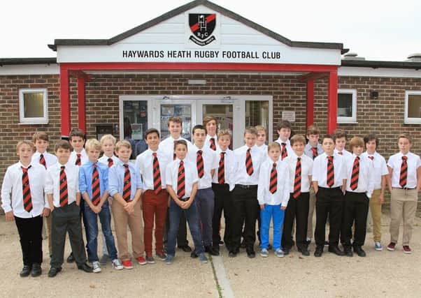 youngsters with their hhrfc tie