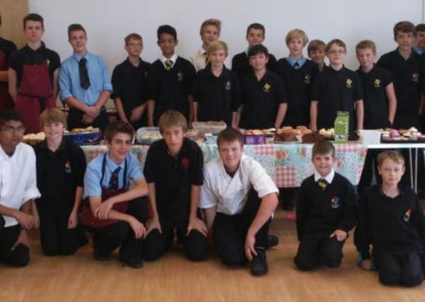 Dyson 3 Tutor Group and the Hospitality and Catering pupils who ran a 
Macmillan Big Coffee Morning Event at The Forest School.