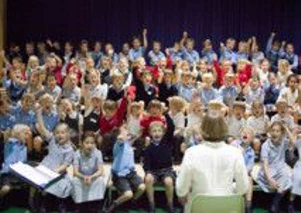 The concert saw the children come together to participate in three workshops throughout the day