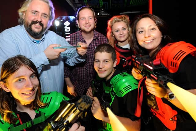 Appollo LaserTag, Burgess Hill, are awarded best start up business. Pic Steve Robards