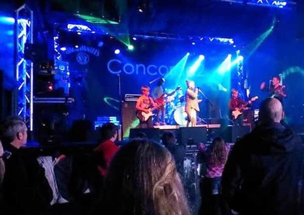 Young Shoreham Allstars musicians on stage at the Concorde 2 in Brighton