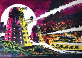 Dalek artwork, circa 1960, from the exhibition.