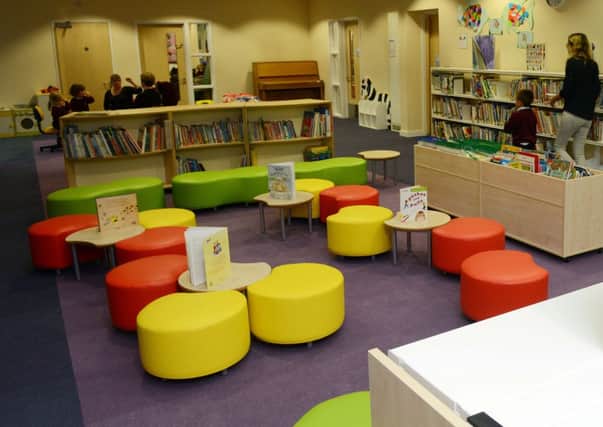 S43908H13 The new central resource centre at Eastbrook Primary Academy, part of a self-contained area that can be hired by community groups