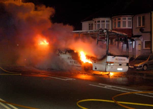 School bus inferno