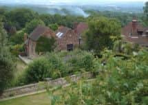 The view from Chartwell looking south over the gentle landscape of the Weald of Kent.