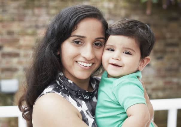 Karishma Somasundram from Ifield and her son Logan who won our Pampers Great Mornings Competition - picture submitted