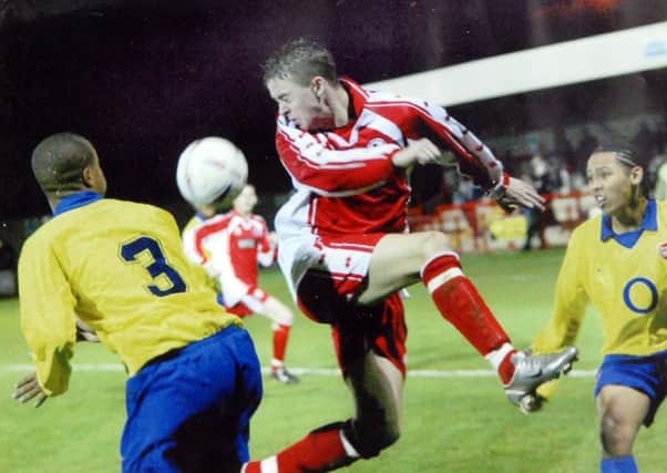 jpco-20-3-13 Josh Lyons in action for Crawley V Arsenal (Pic by Jon Rigby)