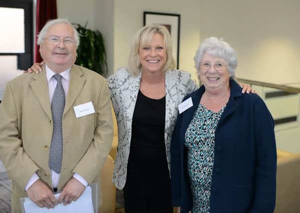 Judy and Bryan Hammans with sports presenter Sue Barker