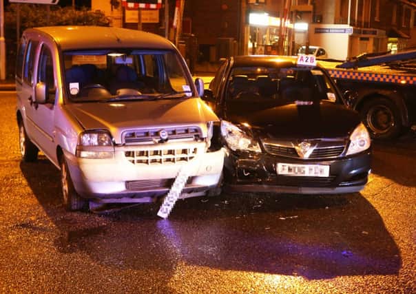 Two car collision at Tarring Road and South Street junction
