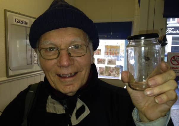 Ian Roberts, of Winter Knoll, claims to have captured a venomous false widow spider in his kitchen