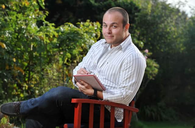 Author Davide Arbisi, who is trying to get his first novel published W44022H13