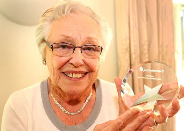 Vera Clarke has won a volunteers award at the Redwood Centre, Haywards Heath. Pic Steve Robards