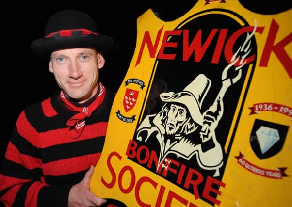 Johnathan Wilkins at the Newick Bonfire Night. Pic Steve Robards