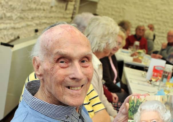 Pictured celebrating his 100th Birthday is Eric Russell