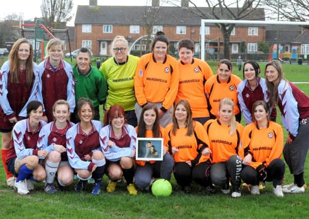 C131521-12 Chi Sophie Appeal  phot kate

Friends and neighbours who took part in the football match to raise money for Sophies funeral.Picture by Kate Shemilt.C131521-12