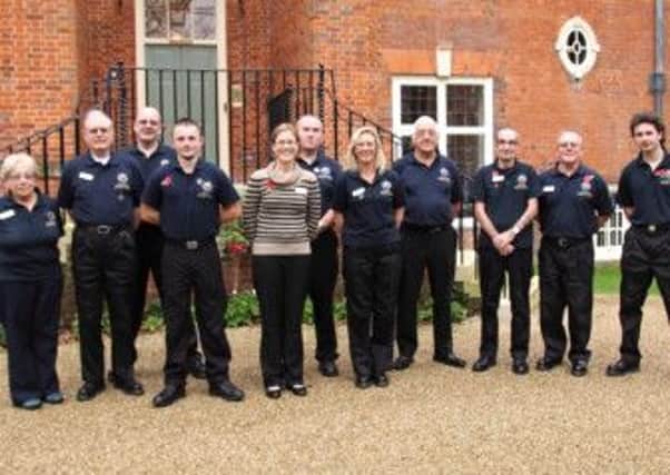 Fire service volunteers with volunteer manager Emma Francis. PICTURE BY PAUL ARCHER