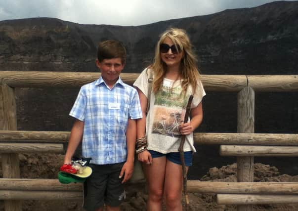 Lucy Goulding with her brother Sean