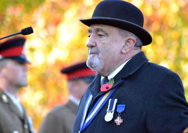Graham Matthews at the Remembrance Sunday 2013 in Chichester PICTURE BY MAKAELA PAPWORTH