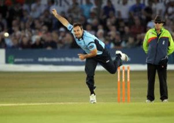 Michael Yardy in action for Sussex. Picture courtesy Sussex CCC