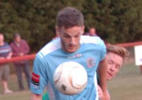 Matt Darby's deflected shot gave Hastings United a 2-1 lead in the 2-2 draw at Corinthian Casuals