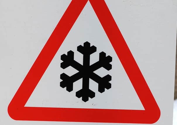 Ice warning