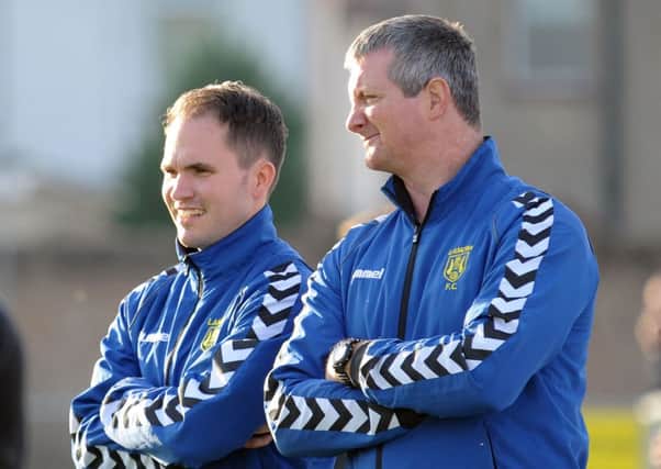 Lancing manager Richard Whittington (right) and assistant Tom Gurney