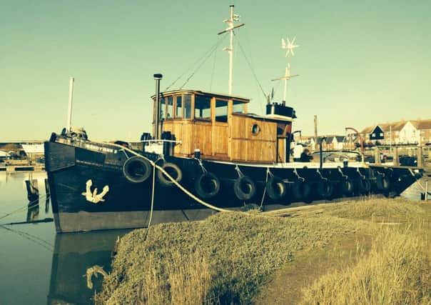 The Wendy Ann 2, berthed in Littlehampton harbour