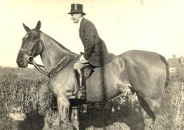 Dr Geoffrey Sparrow on horseback (image courtesy of Horsham Museum & Art Gallery).