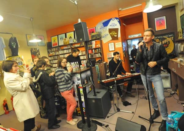 15/11/13- Keane playing an informal gig at 'Music's Not Dead', Bexhill.