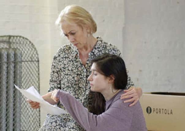 Lt-Rt: Paula Wilcox (Lil), Gabrielle Dempsey (Eva) Kindertransport by Diane Samuels, directed by Andrew Hall. Photo: Andrew Hall.