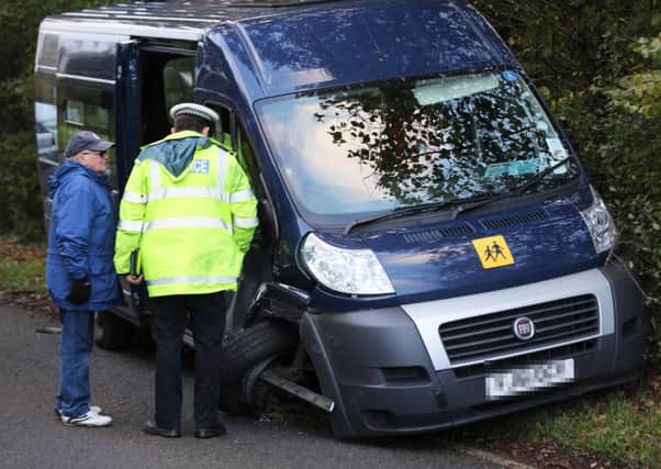 A minibus and car collided in Titnore Lane