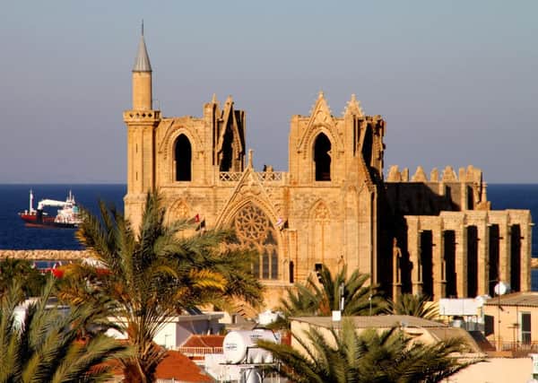 The medieval cathedral of St Nicholas in Famagusta, Cyprus.