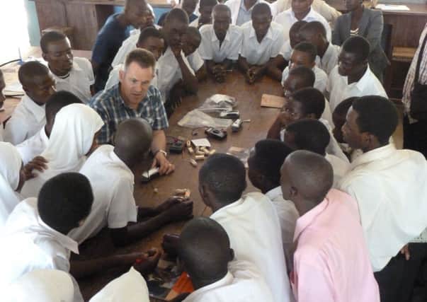Joe Brock at the Mvomero School in Tanzania