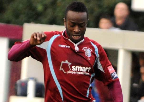 Ade Olorunda is set to go straight into Rye United's squad for the visit of Crawley Down Gatwick tonight