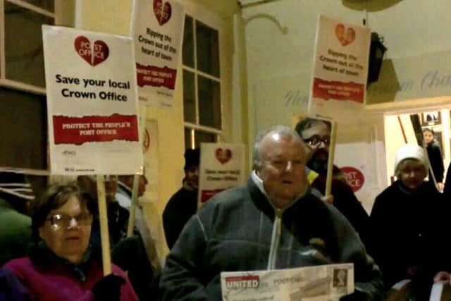Post office protest in Littlehampton