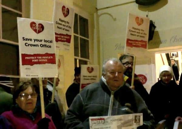 Post office protest in Littlehampton