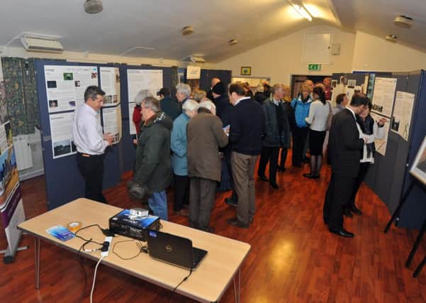 22/11/13- Link Road exhibition at Crowhurst Village Hall.