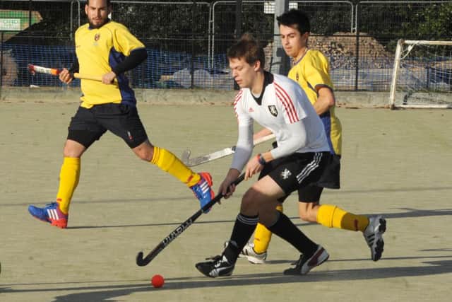 Action from the University of Chichester's clash with Horsham Picture by Kate Shemilt C131611-2