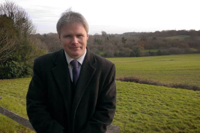 Roy Porter, Properties Curator, English Heritage.
Pictured with the battle field in the background.
2/11/13