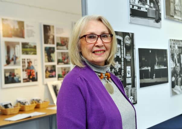 The Duchess of Norfork opens a photography exhibion by local photographer, Marilyn Stafford. Pictured is Marilyn at the exhibition.