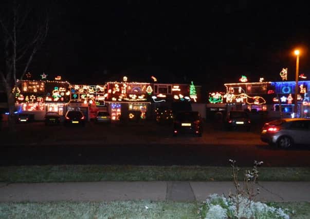 The Christmas lights display at Highdown Drive, Littlehampton