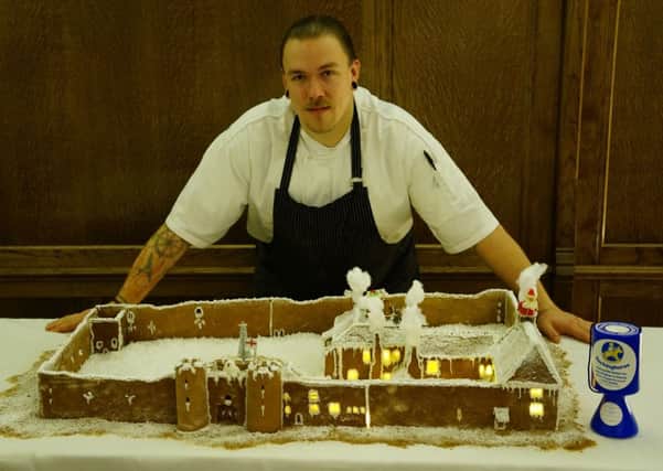 The castle's pastry chef Marcus Tschierschke