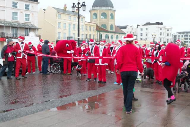 Santas by the Sea fun run, in aid of the British Heart Foundation