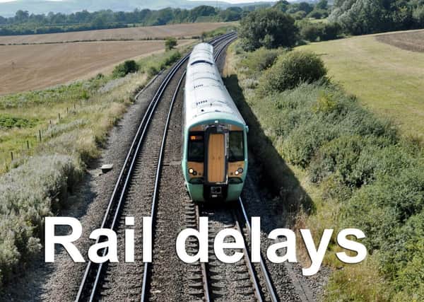 Train delays.