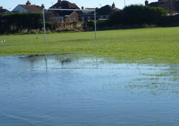 Pitches all over the south of England are currently waterlogged